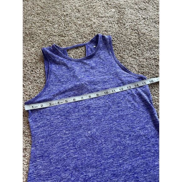 Ideology Women's Blue Keyhole Back Tank Top Size S Casual Summer - Picture 3 of 5
